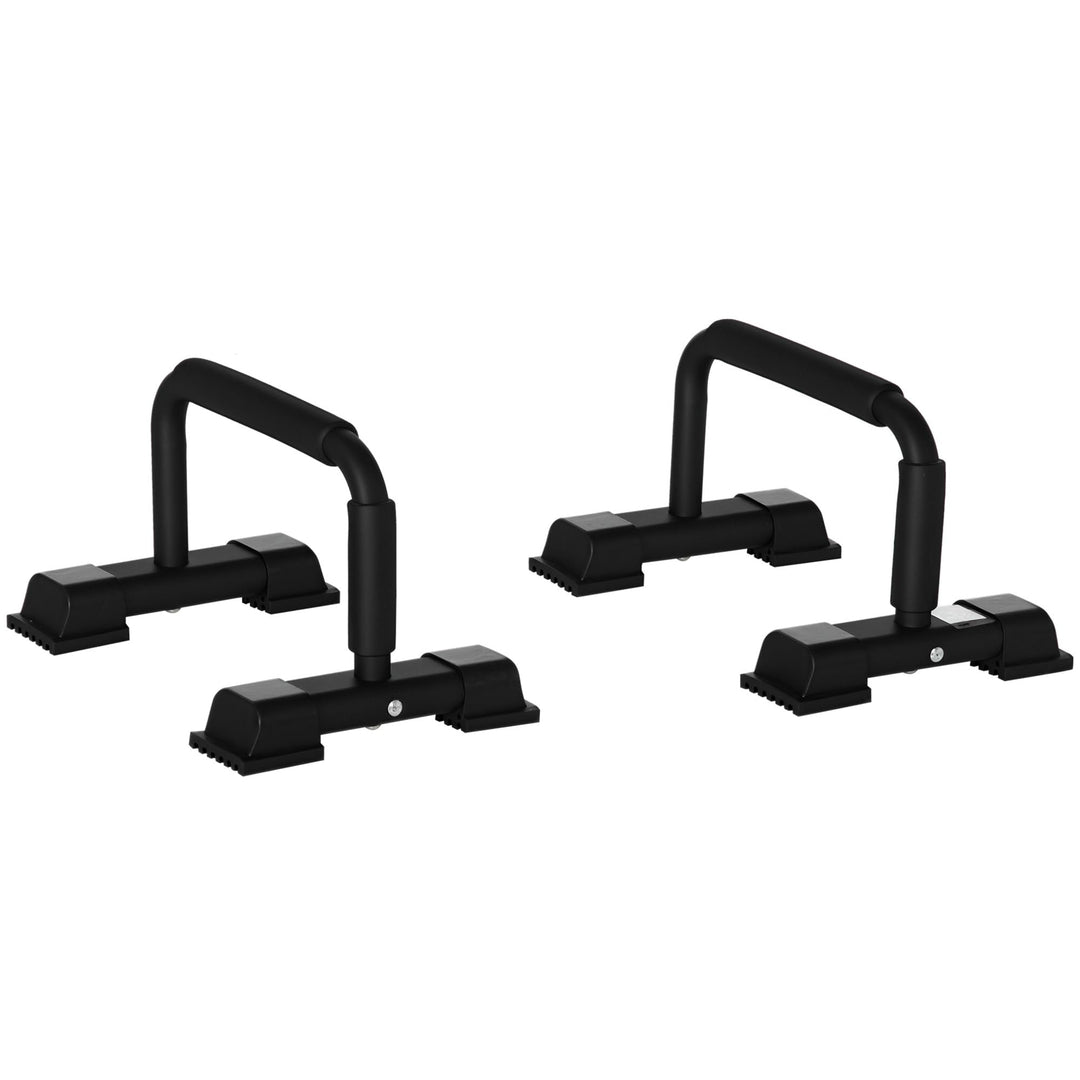 HOMCOM Liegestützgriffe 2er Set rutschfest Push Up Griffe Push up Bars Parallettes Liegestützen für