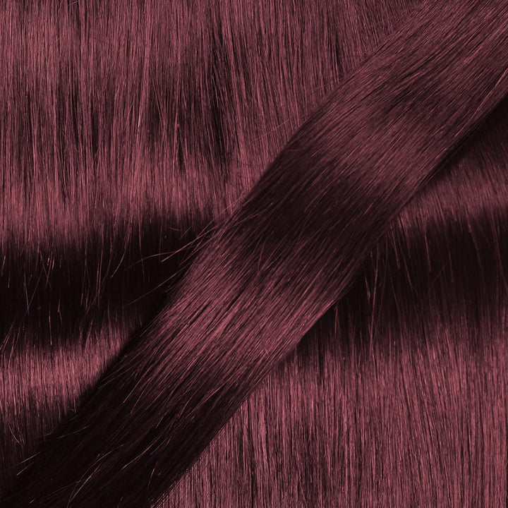 hair2heart Extensions Echthaar Bondings Glatt - 150 Strähnen 0.5g 60cm Burgundy 