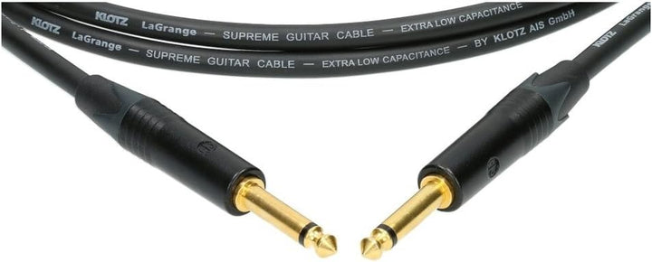 KLOTZ LaGrange - supreme gitarren kabel, mit sehr geringer Kapazität, dreifach geschirmt (3, gerade-