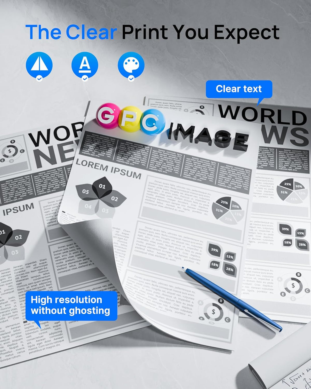 GPC IMAGE TN2510 XL TN-2510XL MFC-L2835DW HL-L2400DW Toner Kompatibel für Brother TN-2510 XL TN2510X