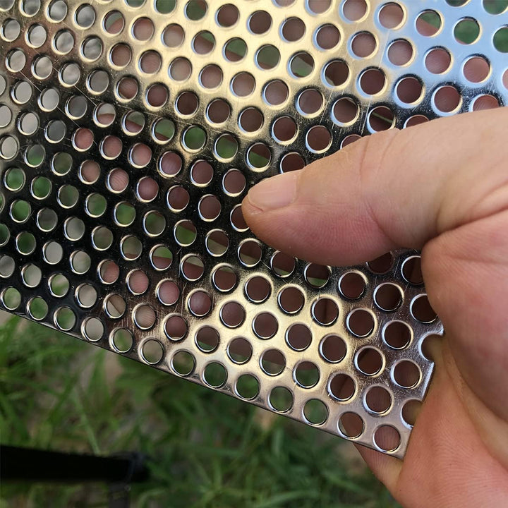 FengYoo Lochblech Edelstahl Lochgitter Edelstahl Gitter 5 mm Loch Stärke 1,1mm 500mmX250mm -Lochblec