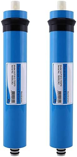 2Pcs Umkehrosmoseteile Wasserfiltermembran, RO-Membran-Umkehrosmose Wasserfilter 75gdp Austausch Mem