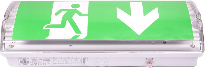 IP 65 LED Dauerlicht Notleuchte Notbeleuchtung Notausgang Fluchtwegleuchte Notlicht Fluchtweg EXIT (