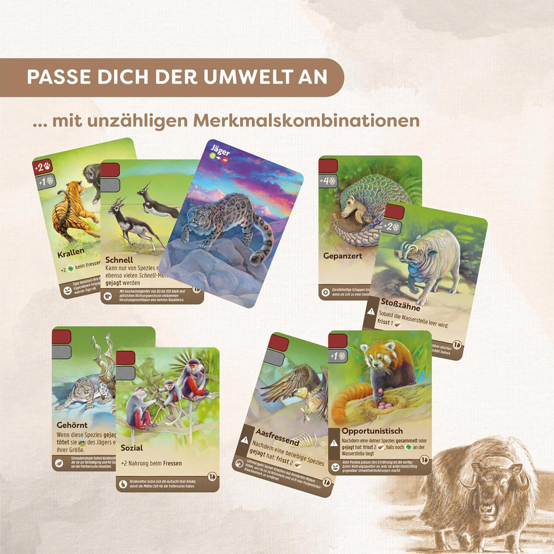 HABA Nature – Spannendes Ökosystem Brett- und Kartenspiel – Strategisches Spiel für 2–4 Spieler mit