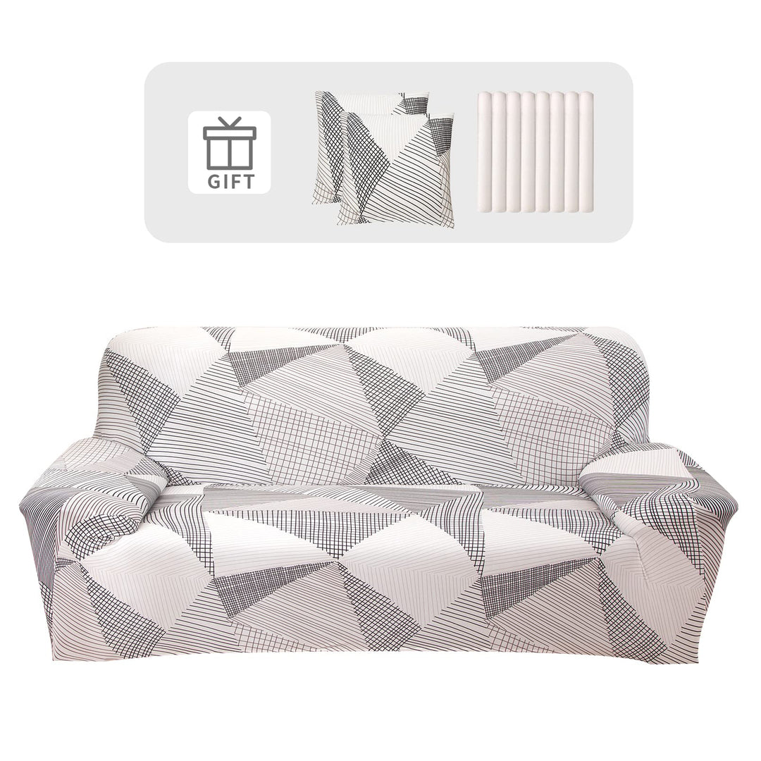 Lydevo Sofabezug 2 Sitzer Stretch Sofahusse Elastischer Sofabezug Spandex Sofa Überzug mit 2 Kissenb