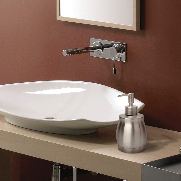 LALA DOLCE Edelstahl Arbeitsplatte Seifenspender Flüssigflasche und Pumpe, Geeignet für verschiedene