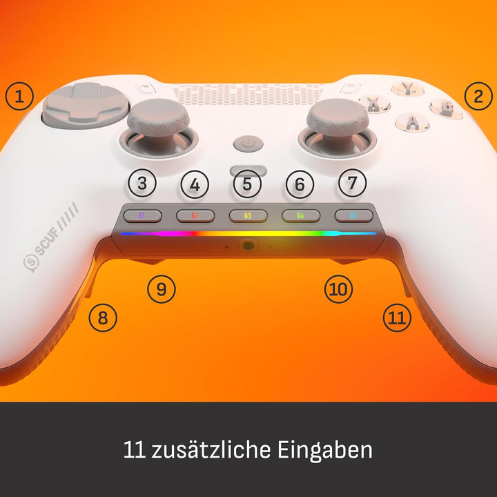 Scuf ENVISION PRO V2 (2025) Kabelloser Gaming-Controller nur für den PC – Anti-Drift-Daumenstifte –