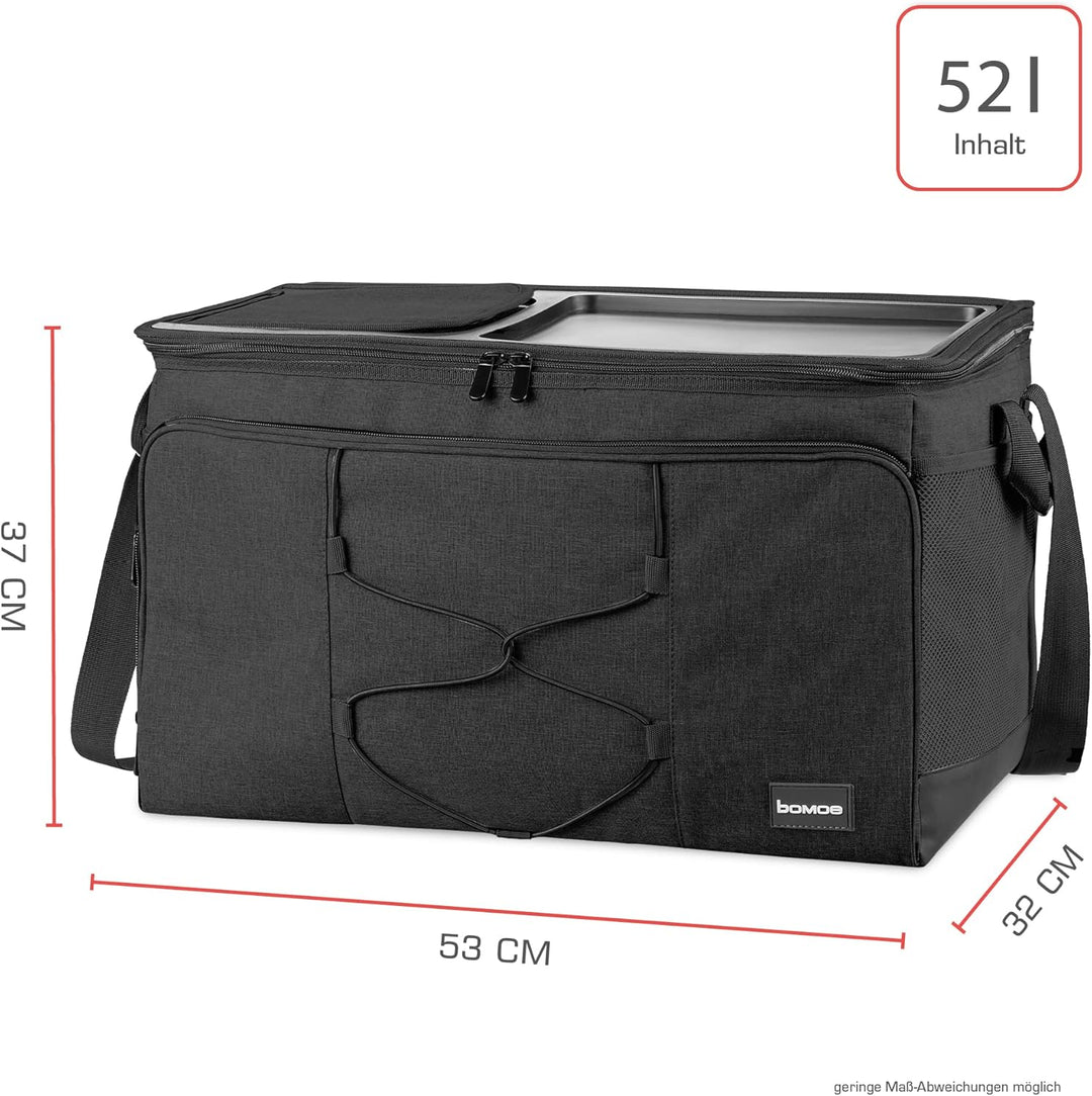 bomoe Kühltasche faltbar 25l/45l/52l - Outdoor Kühlbox 16h Kühlfunktion mit Trageriemen, wasserdicht