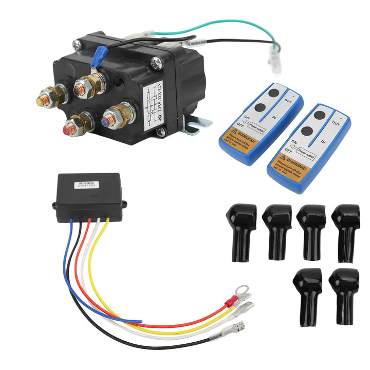 Yctze Elektrisches Windenrelais, Metall 250A 12V Windenrelais für 2000lb-5000lb ATV UTV (schwarz Bes