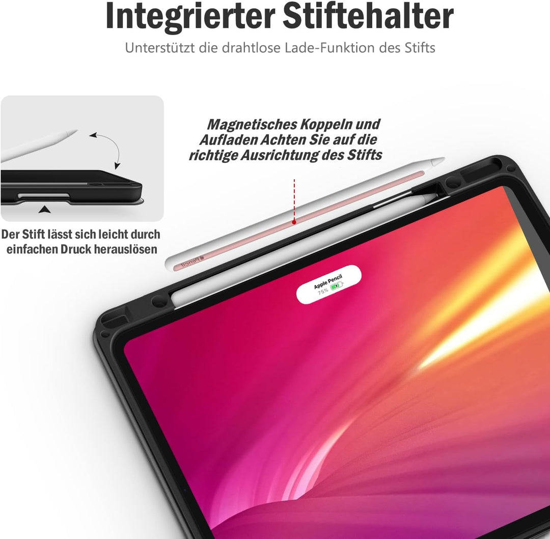 Antbox Hülle für iPad Pro 12.9 Zoll 2022 (6. Generation)/2021 (5.Gen) / 2020 (4.Gen) / 2018 (3. Gen)