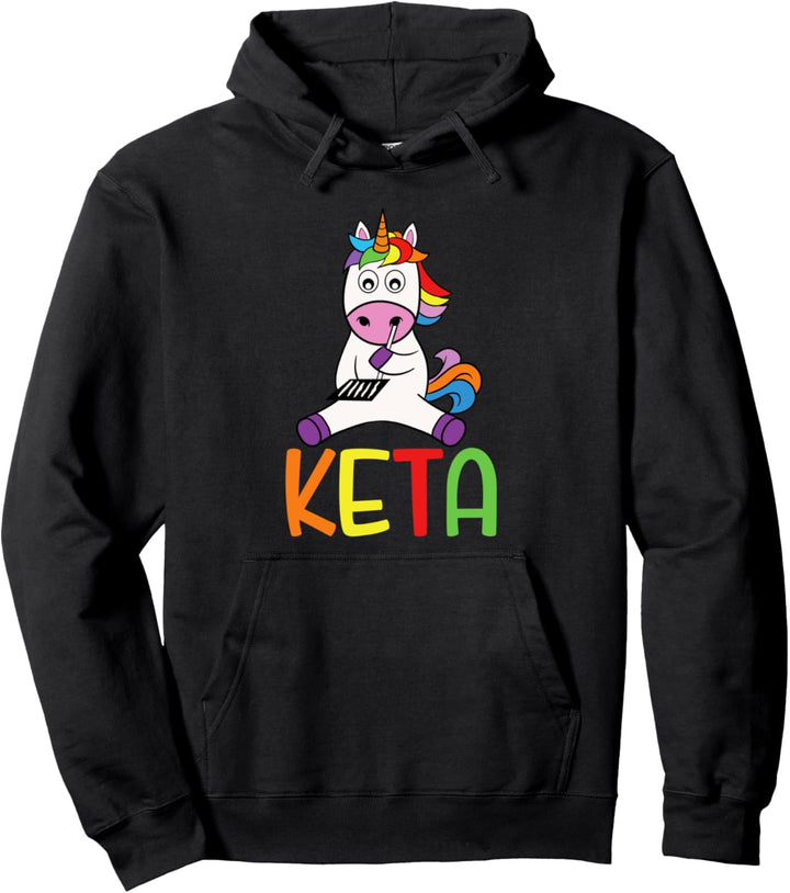 Hardtekk und Tekkno Hardcore Gabber Hardtekk Einhorn Keta Pullover Hoodie