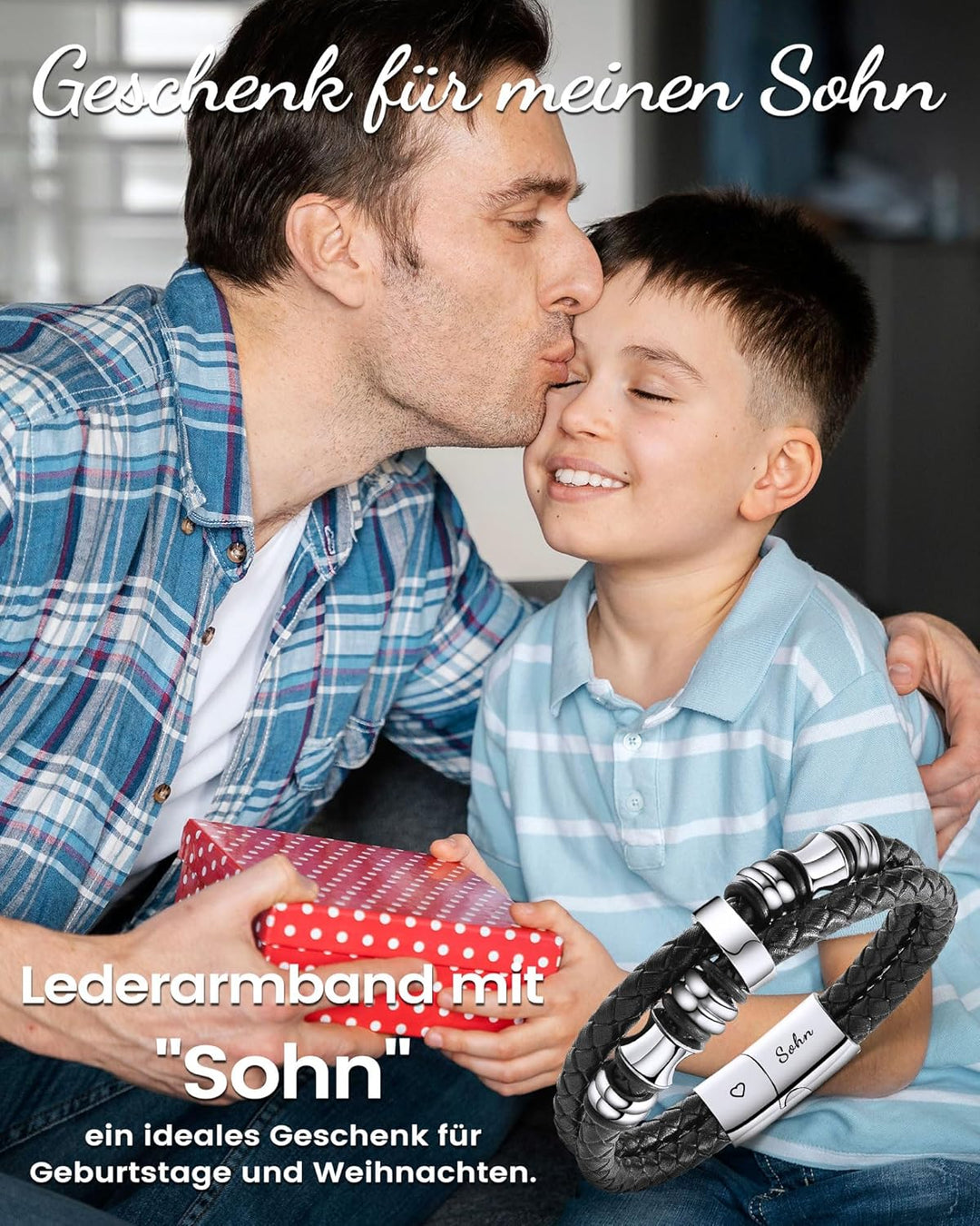 CheersLife An Meinen Sohn Armband Sohn Geschenk von Mama Papa Geburtstagsgeschenk 18. Geburtstag Jun