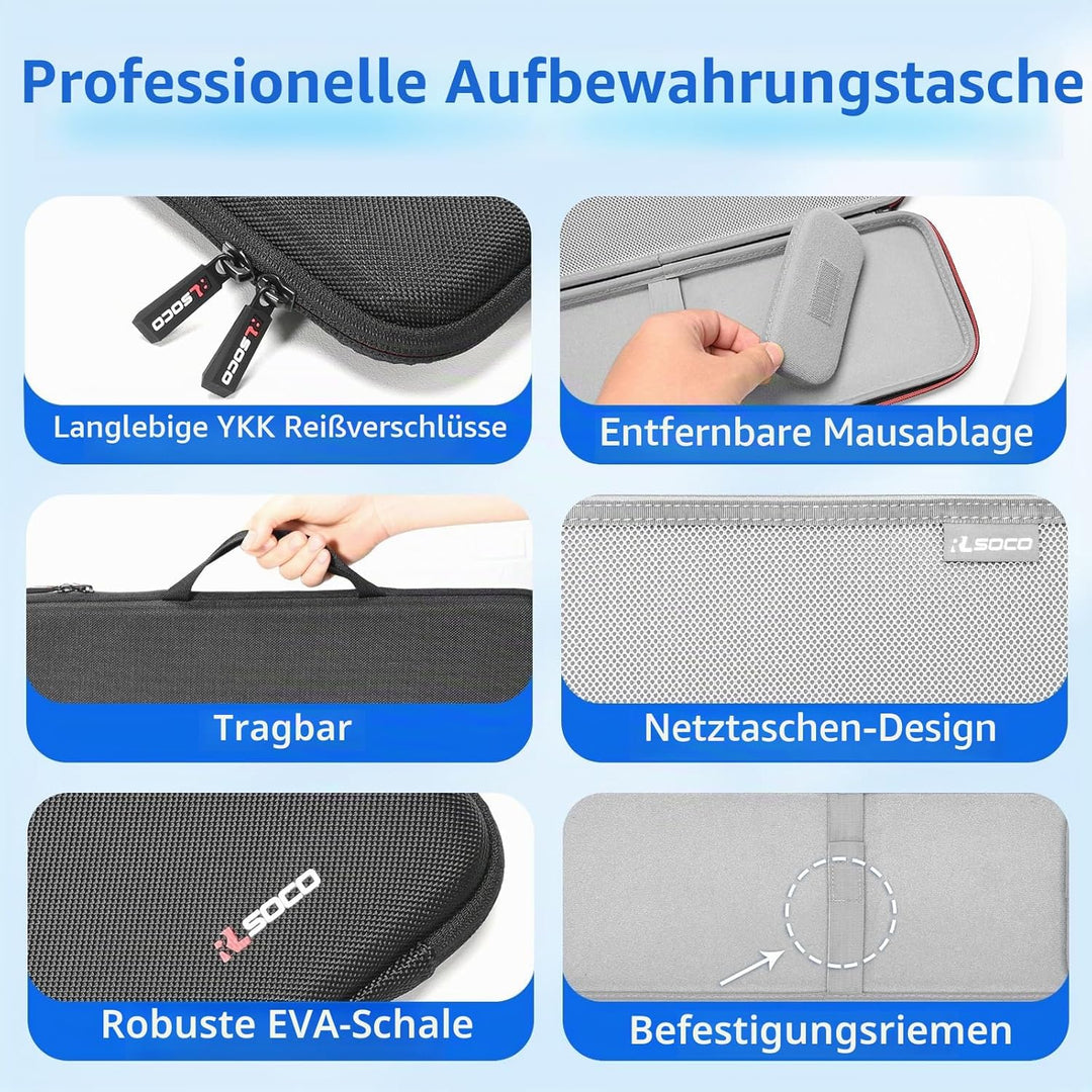 RLSOCO Tasche für Apple Magic Keyboard mit Ziffernblock & für Apple Magic Keyboard und Magic Mouse (