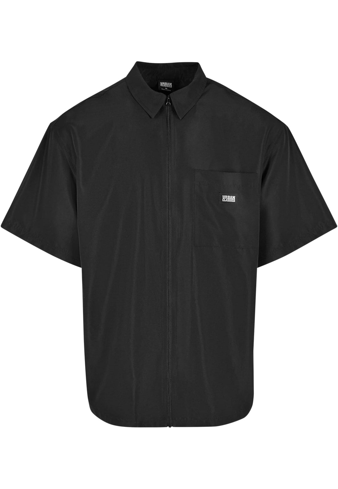 Urban Classics Herren Recycled Nylon Shirt XL Schwarz, XL Schwarz
