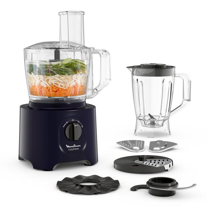 Moulinex Easy Force Multifunktions-Küchenmaschine, 800 W, 25 Funktionen, 2 Geschwindigkeitsstufen +