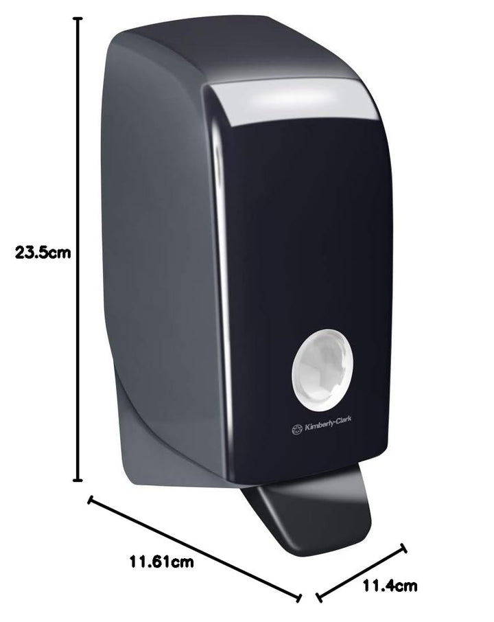 Kimberly-Clark Professional Seifenspender 7173 – 1 x wandmontierter Seifenspender Schwarz (Nachfüllm