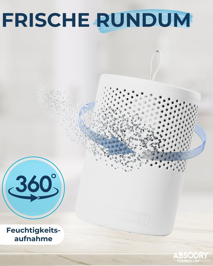 AbsoDry Luftentfeuchter ohne Strom bis 25m² - Inklusive Nachfüllpack - Aus recyceltem Kunststoff - R
