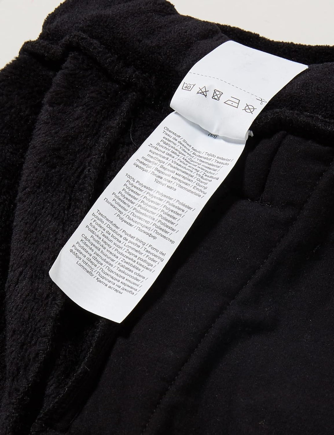 s.Oliver Mädchen Joggpant aus Teddyplüsch 140 Schwarz, 140 Schwarz