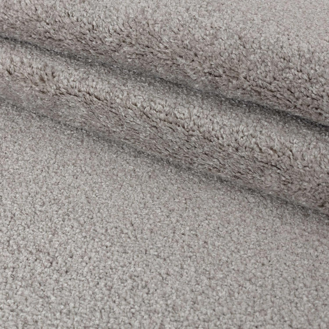 Carpetsale24 Läufer Teppich 60x100 cm Creme, Kurzflor, Einfarbig, Modern, Rechteckig, rutschfest, Pf