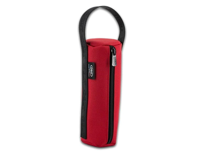 Obut Tasche mit 3 Boccia-Kugeln, Stoff, Kirschrot