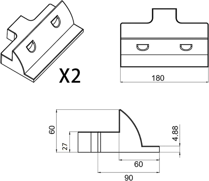 enjoy solar ABS Montage Set Solarmodul Halterung 7 Teile in Weiss mit Dachdurchführung, ideal für Wo