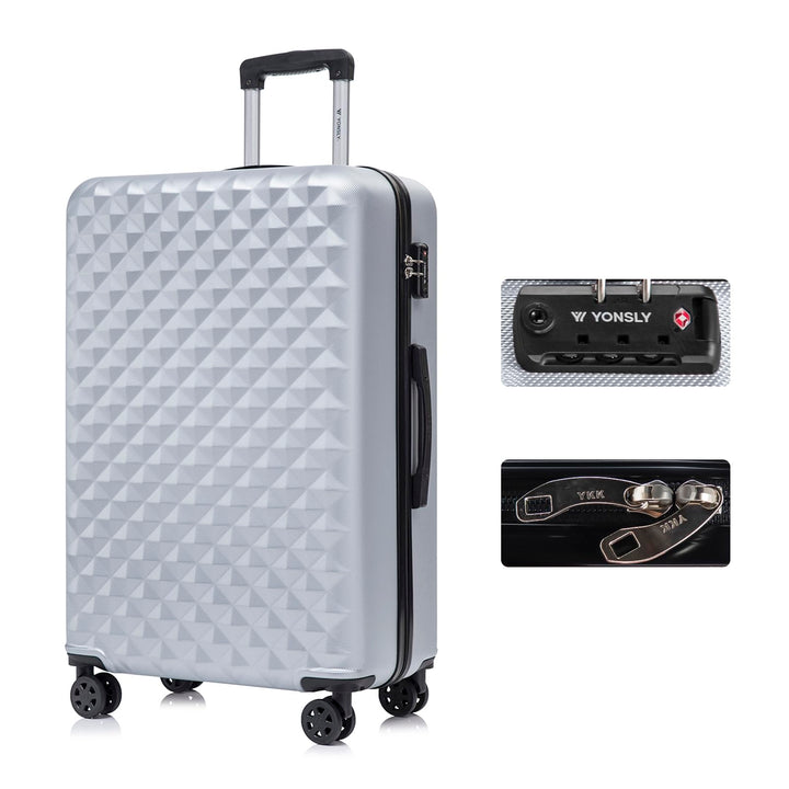 Premium Reisekoffer TSA-Schloss,YKK-Reissverschluss Hartschalen-Koffer Trolley Kabinenkoffer Rollkof