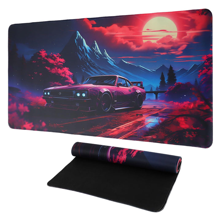 Schreibtischunterlage XXL Mauspad Gaming, Schreibtischunterlage Auto Maus Pad, 900x400 mm Grosses Ma