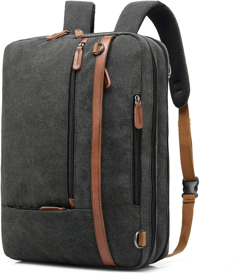 CoolBELL umwandelbar Aktentasche Rucksack Messenger Bag 15,6 Zoll Laptoptasche Herren Business Umhän