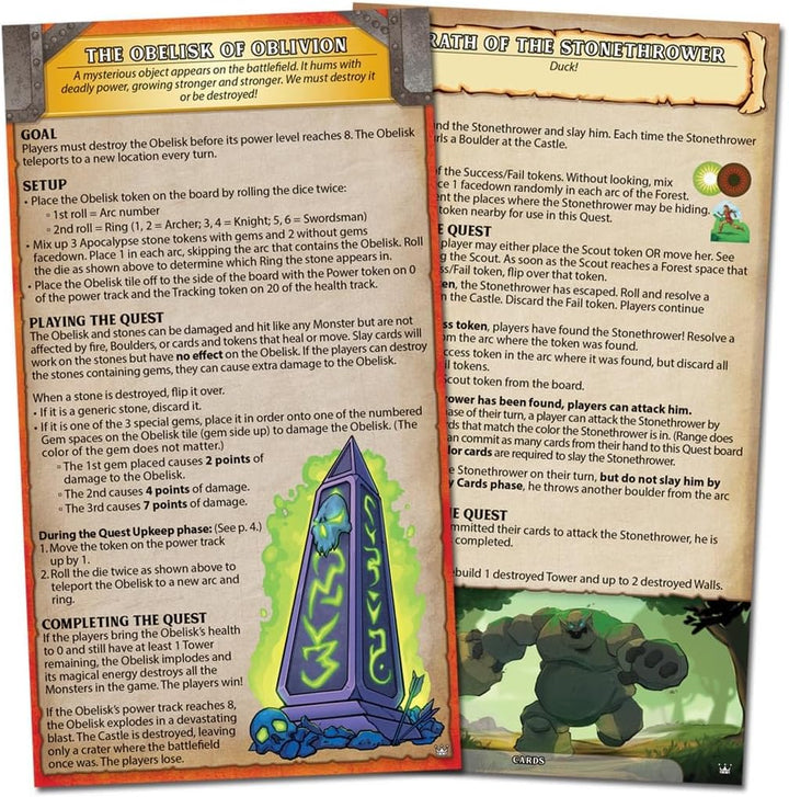 Fireside Games | Castle Panic Crowns and Quests Erweiterung | Brettspiel | ab 8 Jahren | 1-6 Spieler