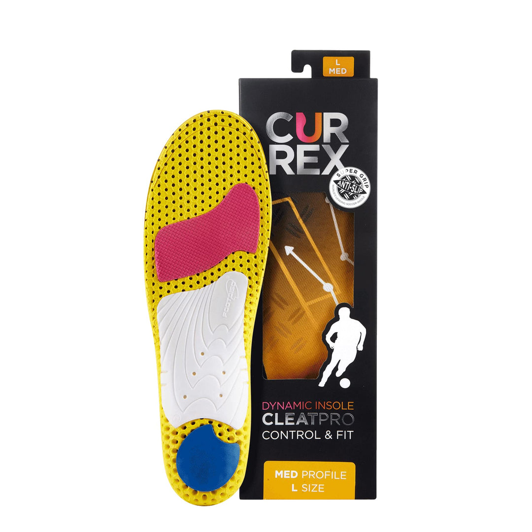 CURREX CleatPro – Einlegesohle für Fussball- und Stollen-Schuhe - Mehr Kontrolle &amp; Stabilität - Kraf