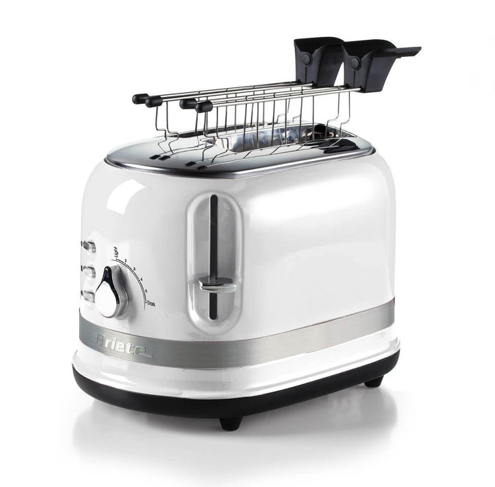 Ariete 149/01 Moderner 2-Scheiben-Toaster mit Zange, automatischer Auswurf, Krümelschublade, Auftau-