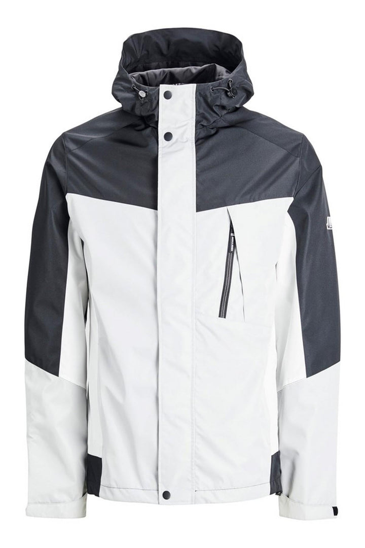 JACK & JONES Herren Jcologan Light Jacket Sn Jacke S Black/Detail:HIGHRISE/WHITE BLOCKING, S Black/D