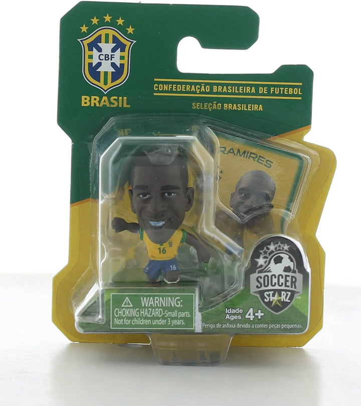 SoccerStarz Brasilien International 77012 Figur in Blisterpackung mit Ramires Home Kit