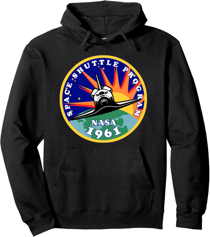 NASA Space Shuttle Sunset 1961 Poster Pullover Hoodie