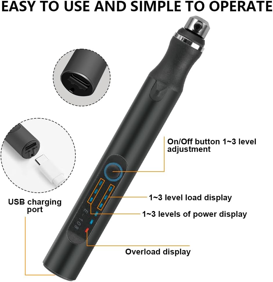 Ainiv USB Wiederaufladierbar Gravur Werkzeug Kit, Elektrischer Mini Graveur Gravurwerkzeug, Tragbar