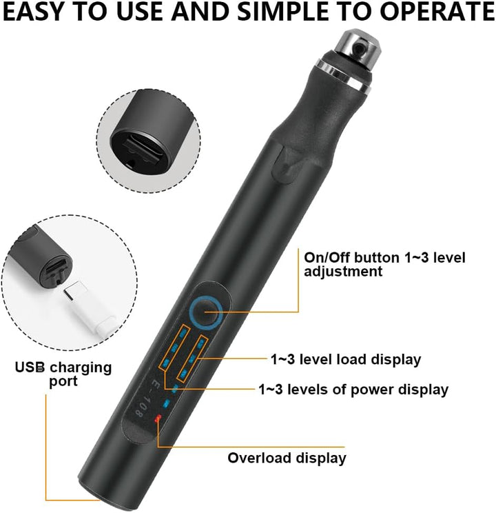 Ainiv USB Wiederaufladierbar Gravur Werkzeug Kit, Elektrischer Mini Graveur Gravurwerkzeug, Tragbar