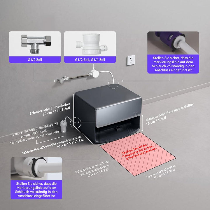 NARWAL Flow 2 Saugroboter mit Kompaktstation, Saug- und Wischroboter, FlowWash-Wischsystem mit 60 °C