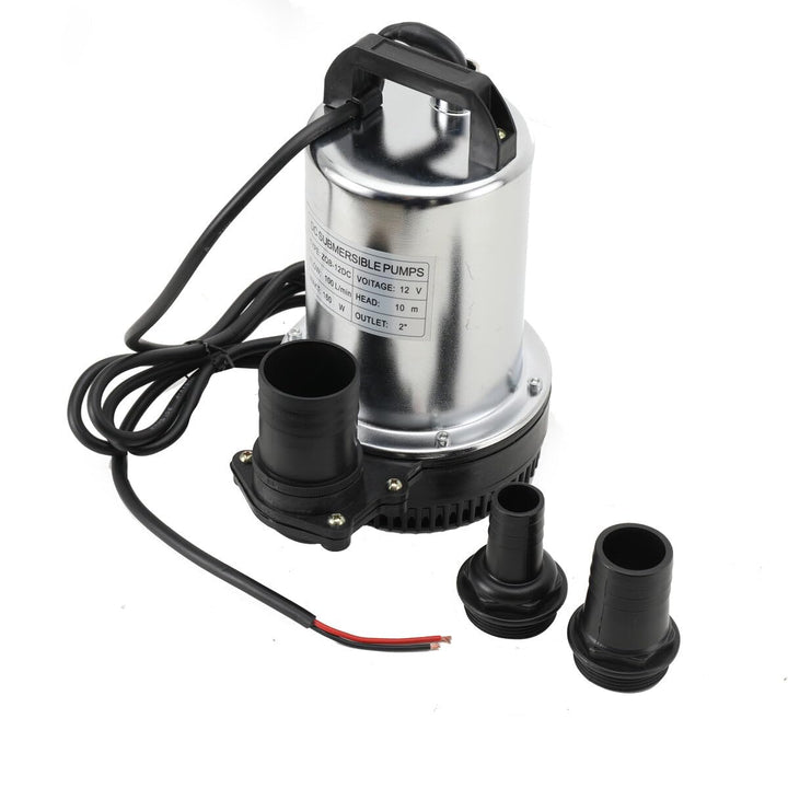 Tauchpumpe 12V, 160W Tauchwasserpumpe, Wasser Brunnenpumpe Eintauchtiefe von 0,5m-8m, Tauchpumpen Mi