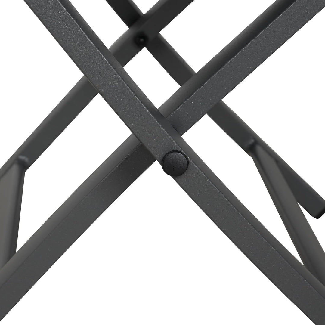 Grand patio Gartenhocker, Klapphocker aus Aluminium und Textilene, Wetterfest und leicht Trocknend,