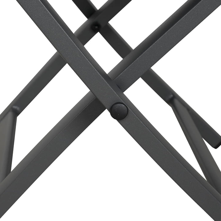 Grand patio Gartenhocker, Klapphocker aus Aluminium und Textilene, Wetterfest und leicht Trocknend,