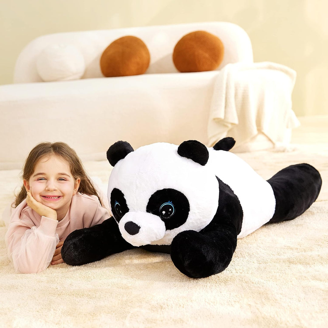 IKASA Gross Panda Kuscheltier Riesen Stofftier,Gross Plüschtier Riesige Plüsch Spielzeug 78cm Flausc