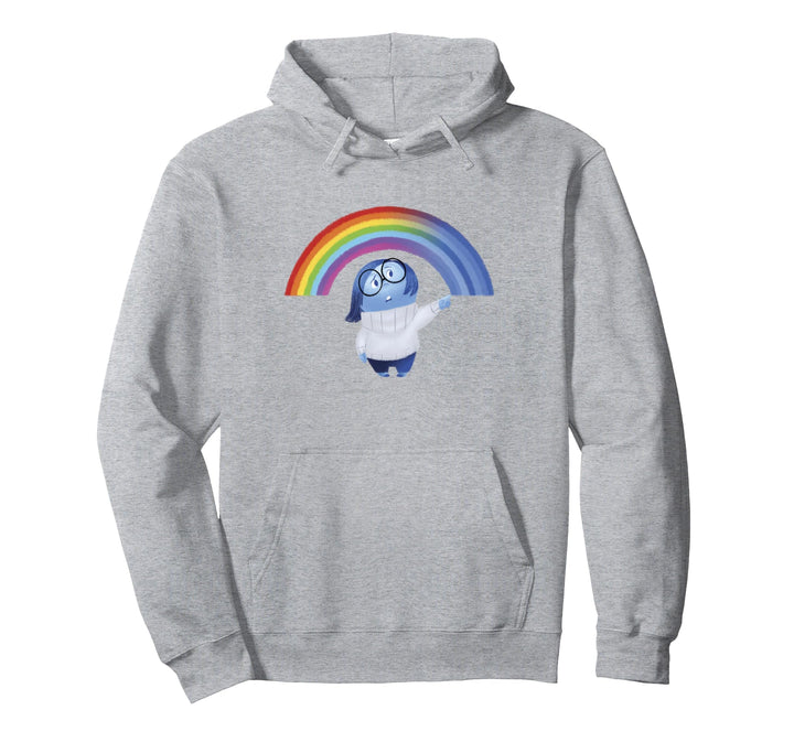Disney Pixar Inside Out Sadness Rainbow Pullover Hoodie