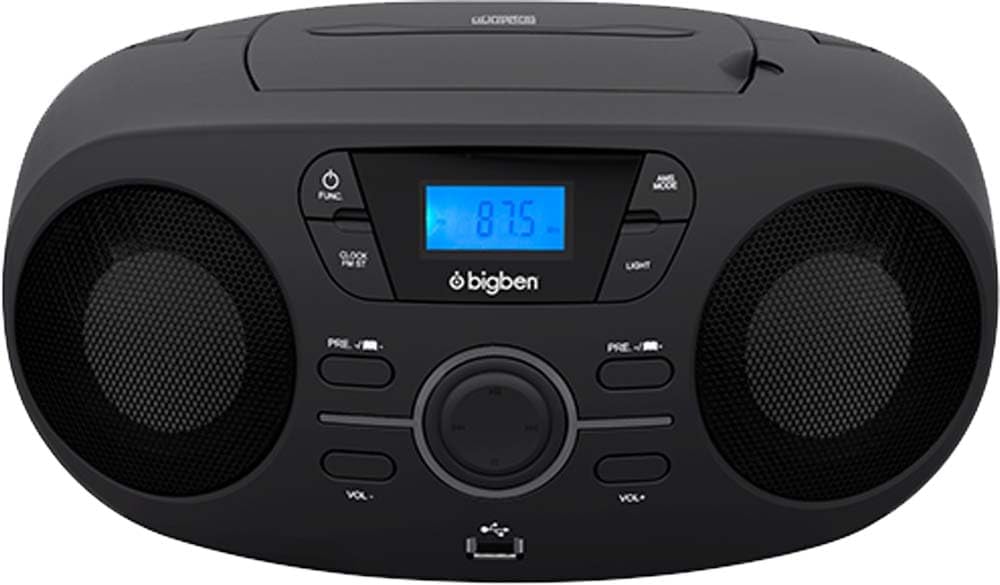 Bigben Interactive Interactive CD61_USB Radiorekorder (MP3) AU363166 Schwarz