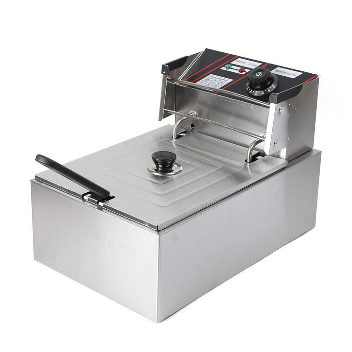 Friteuse 5,5 L,fritteuse mit öl Temperaturbereich 60-200℃, deep fryer Wattleistung 2500W,Elektrische