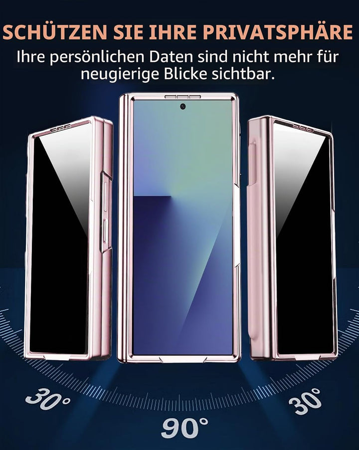 NINKI für Samsung Galaxy Z fold 7 Hülle mit Stift, fold7 case mit Privacy Screen, Scharnier fold7 sc