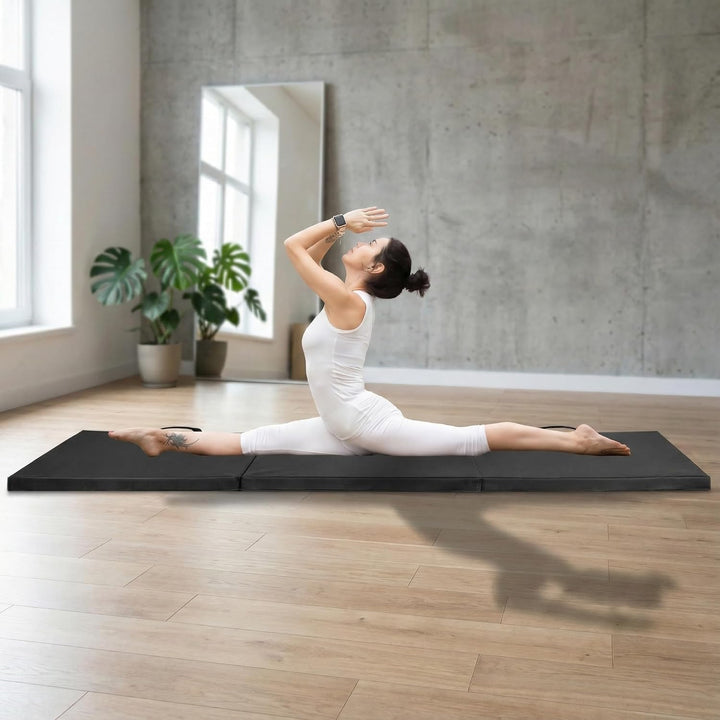 PRETORIANS Klappbare Turnmatte Kinder Erwachsene 180x60x5 cm, Fitnessmatte, Gymnastikmatte dicke 5 c
