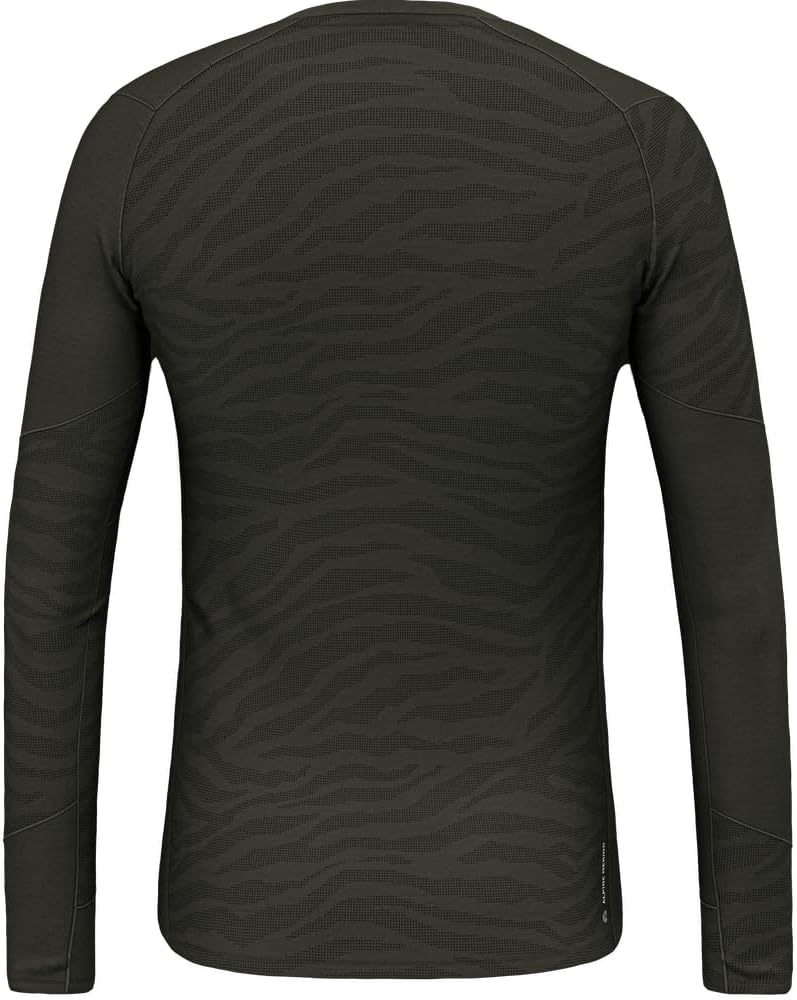 Salewa Cristallo Warm Alpine Merino Responsive Langarm-Baselayer Herren XL Dark Olive, XL Dark Olive