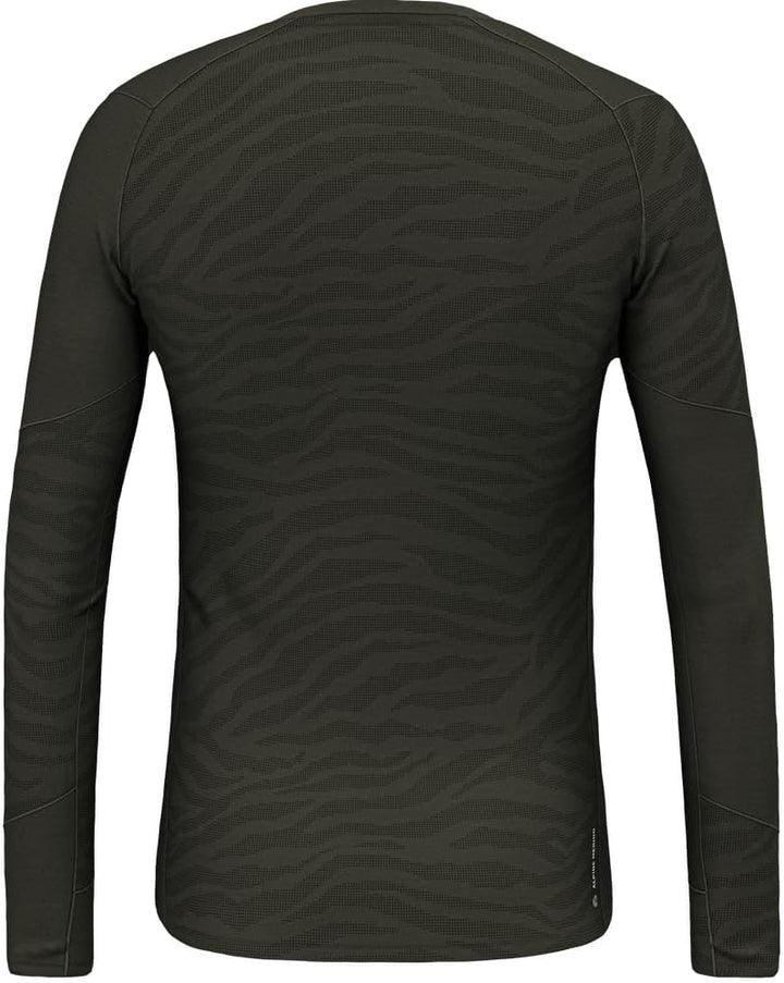 Salewa Cristallo Warm Alpine Merino Responsive Langarm-Baselayer Herren XL Dark Olive, XL Dark Olive