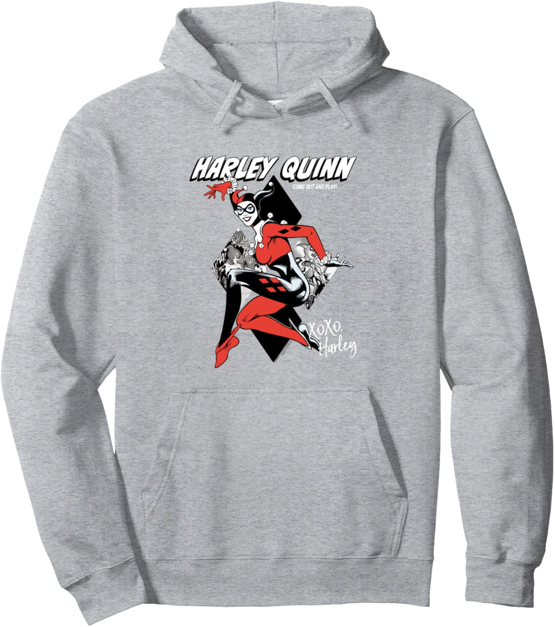 DC Comics Harley Quinn Come Out And Play Pullover Hoodie
