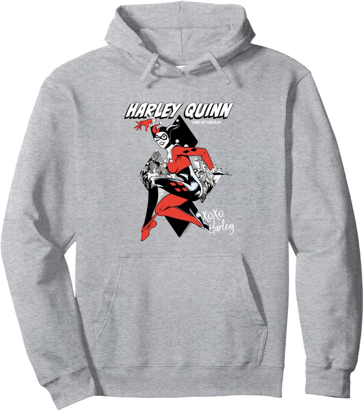 DC Comics Harley Quinn Come Out And Play Pullover Hoodie